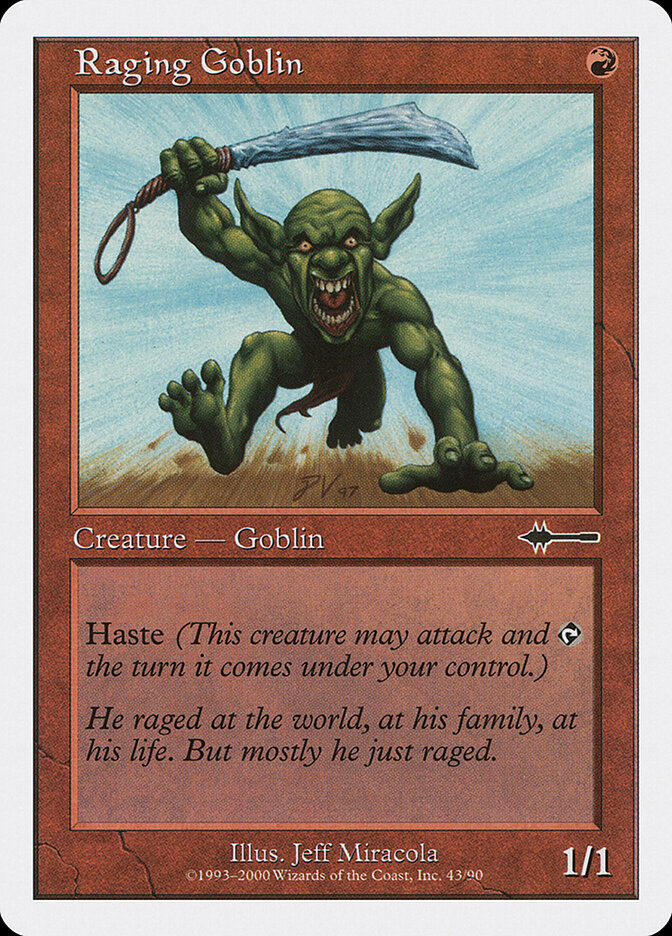 Raging Goblin card front