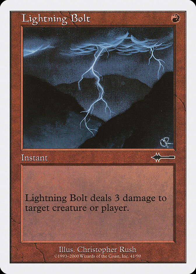 Lightning Bolt card front