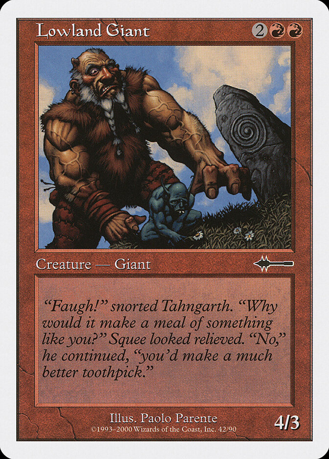 Lowland Giant card front