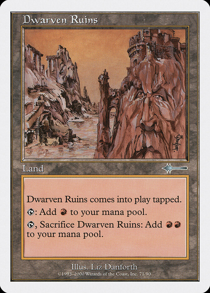 Dwarven Ruins card front