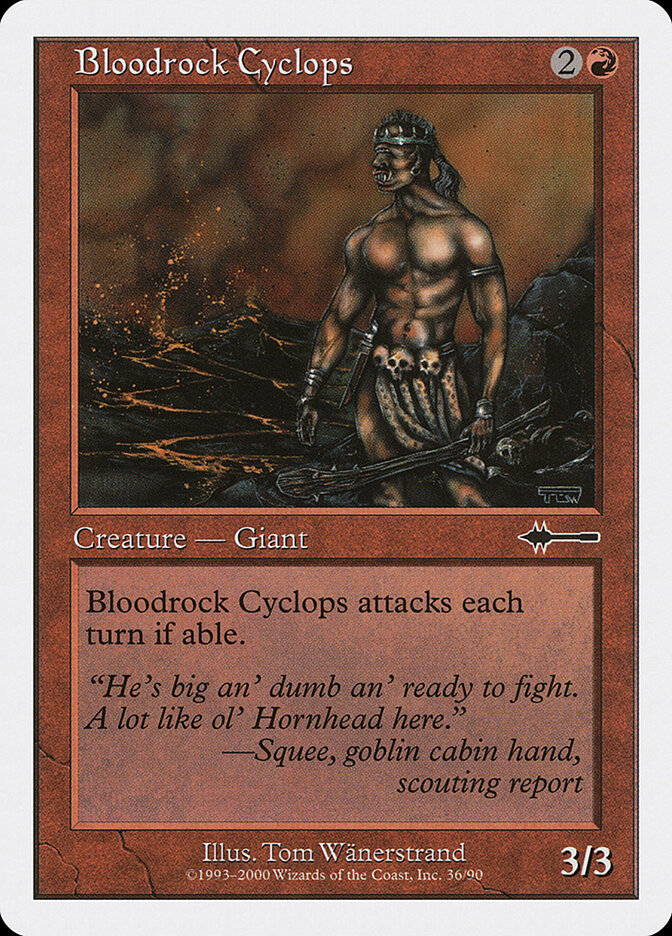 Bloodrock Cyclops card front
