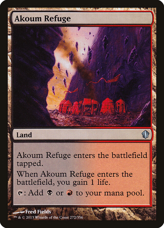 Akoum Refuge card front
