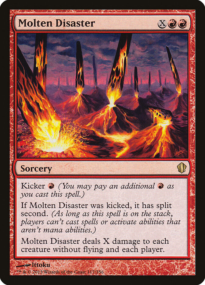 Molten Disaster card front