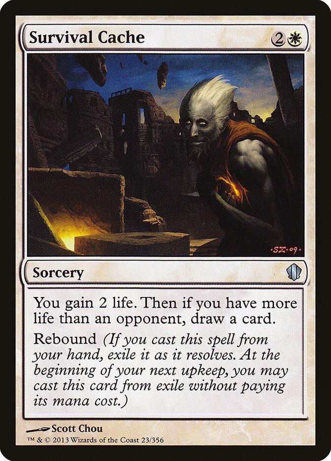 Survival Cache card front