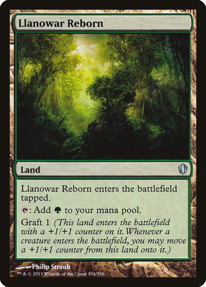Llanowar Reborn card front