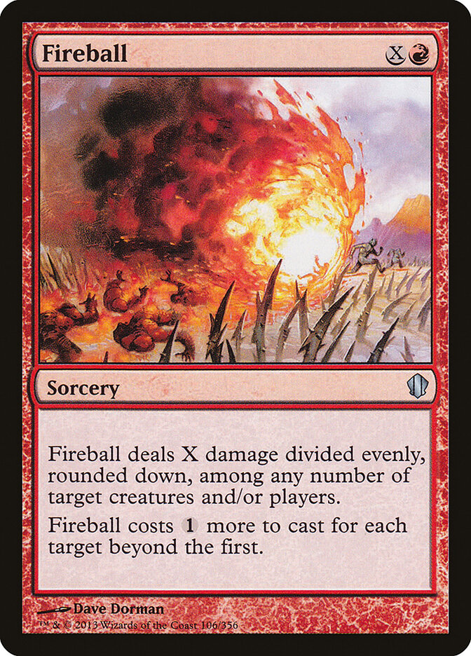 Fireball card front