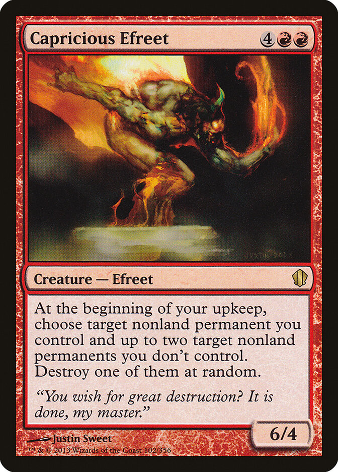 Capricious Efreet card front