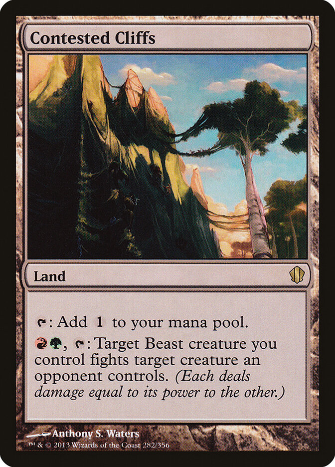 Contested Cliffs card front