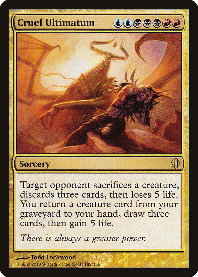 Cruel Ultimatum card front