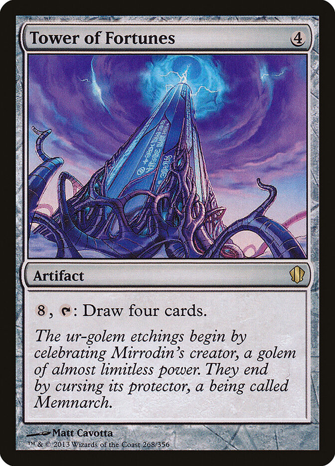 Tower of Fortunes card front