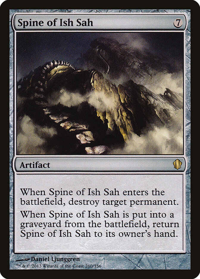 Spine of Ish Sah card front