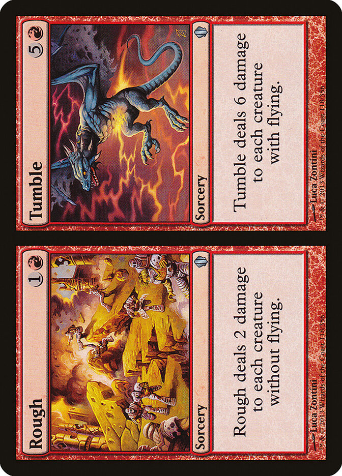 Rough card front