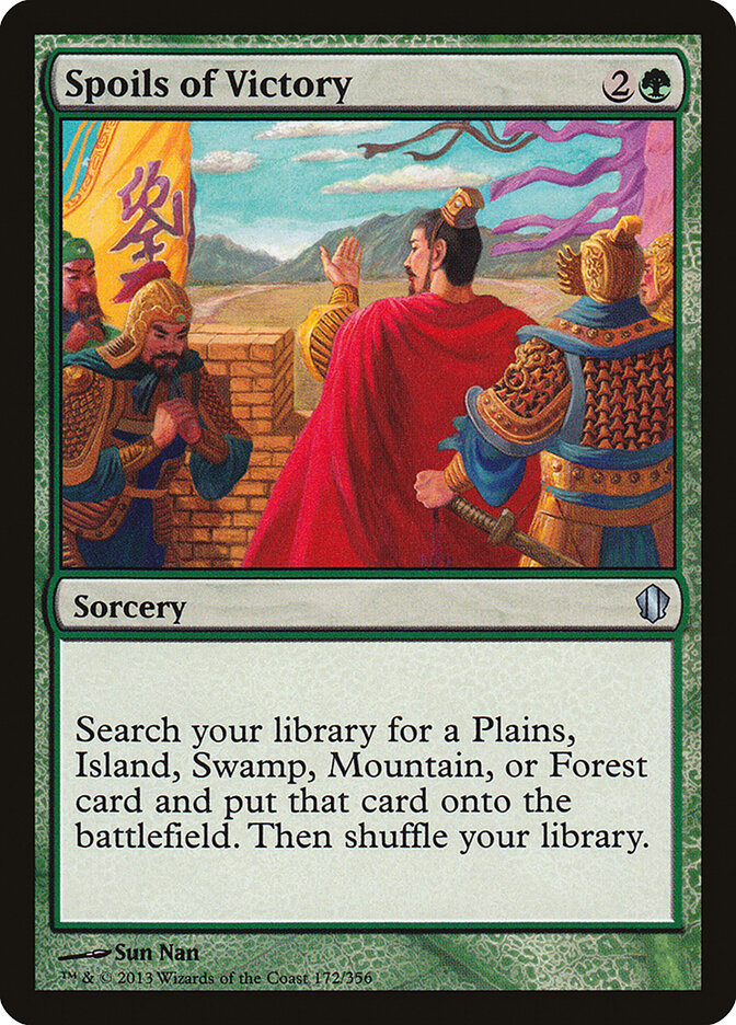 Spoils of Victory card front