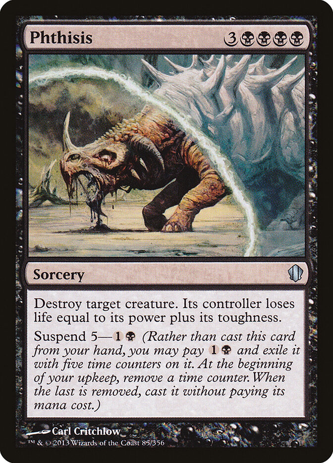Phthisis card front