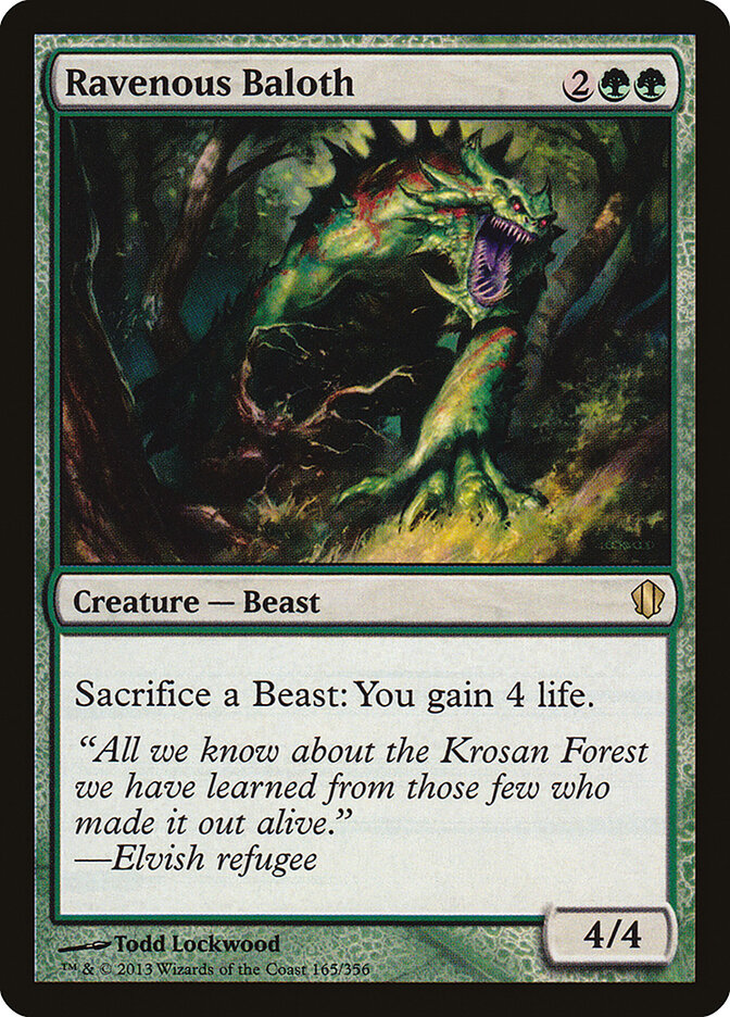 Ravenous Baloth card front