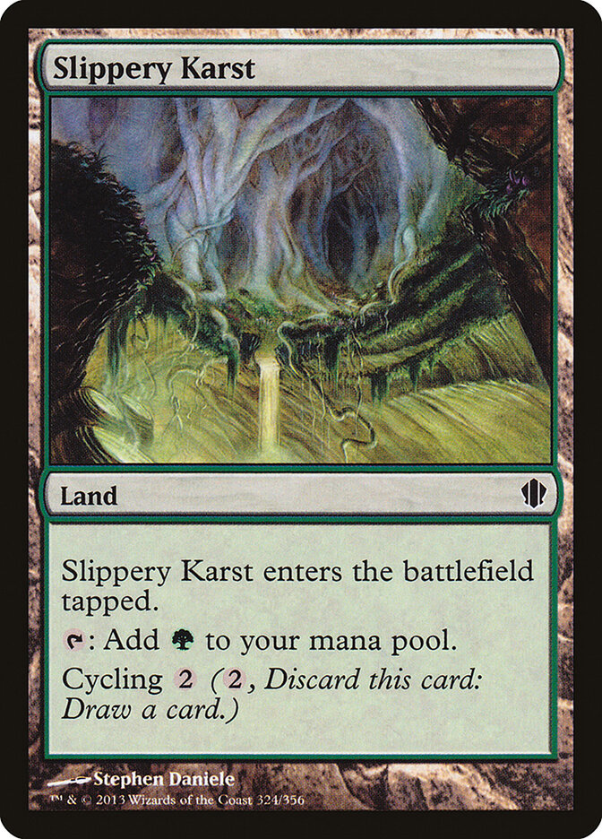 Slippery Karst card front