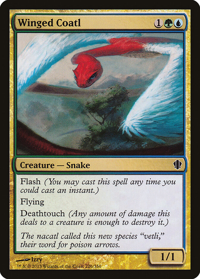 Winged Coatl card front