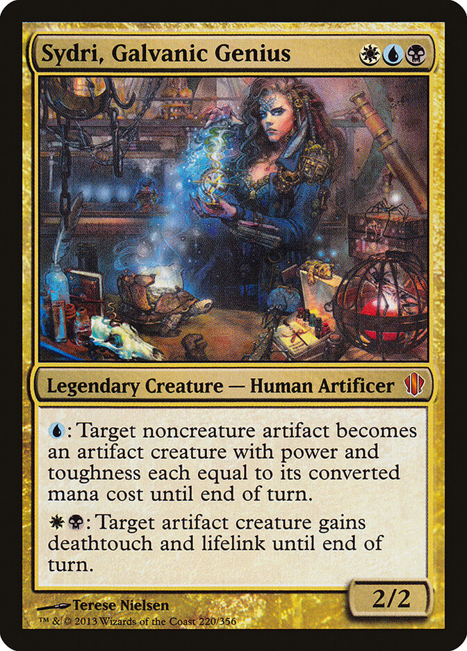 Sydri, Galvanic Genius card front