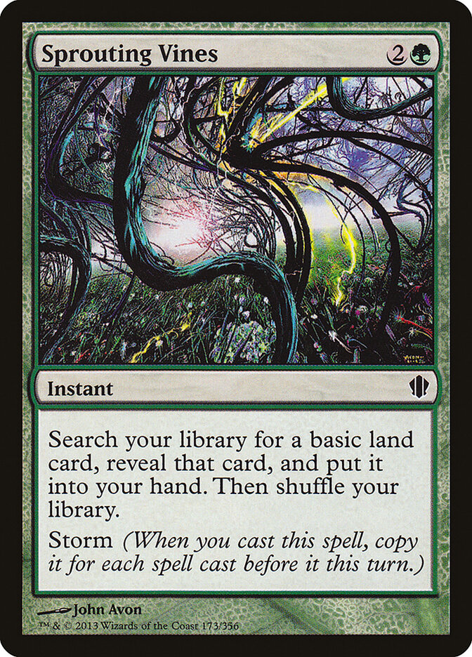 Sprouting Vines card front