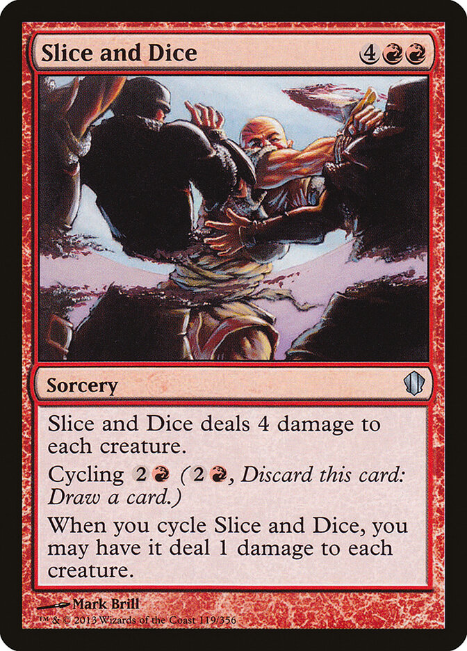Slice and Dice card front