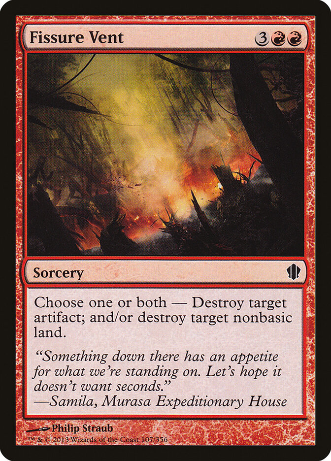 Fissure Vent card front