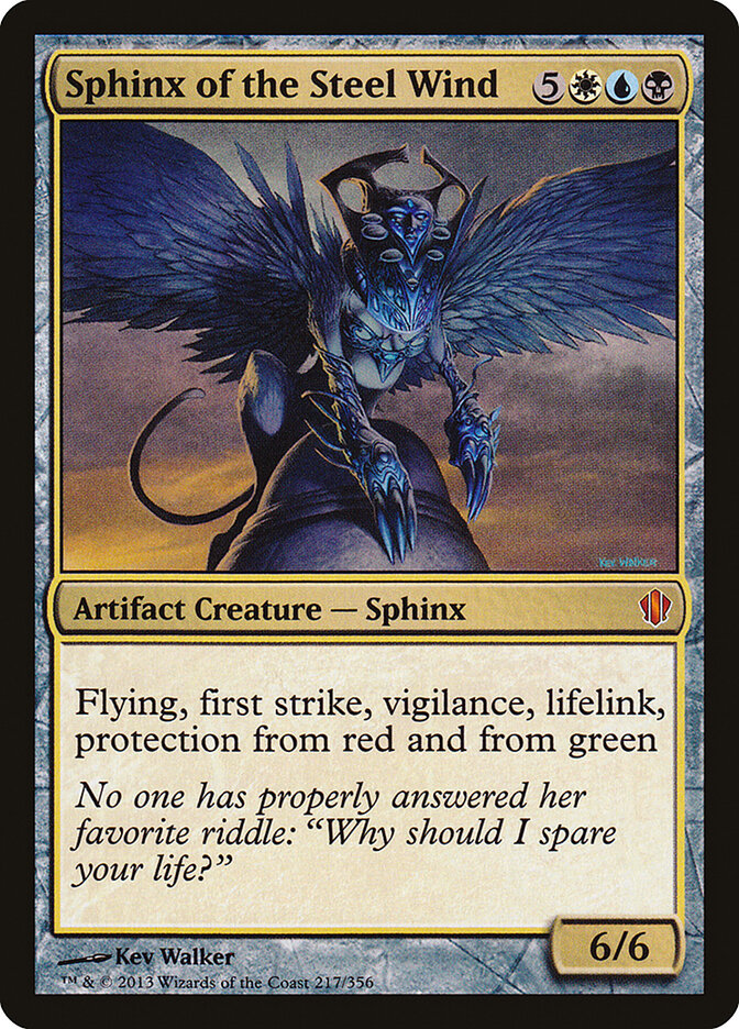 Sphinx of the Steel Wind card front