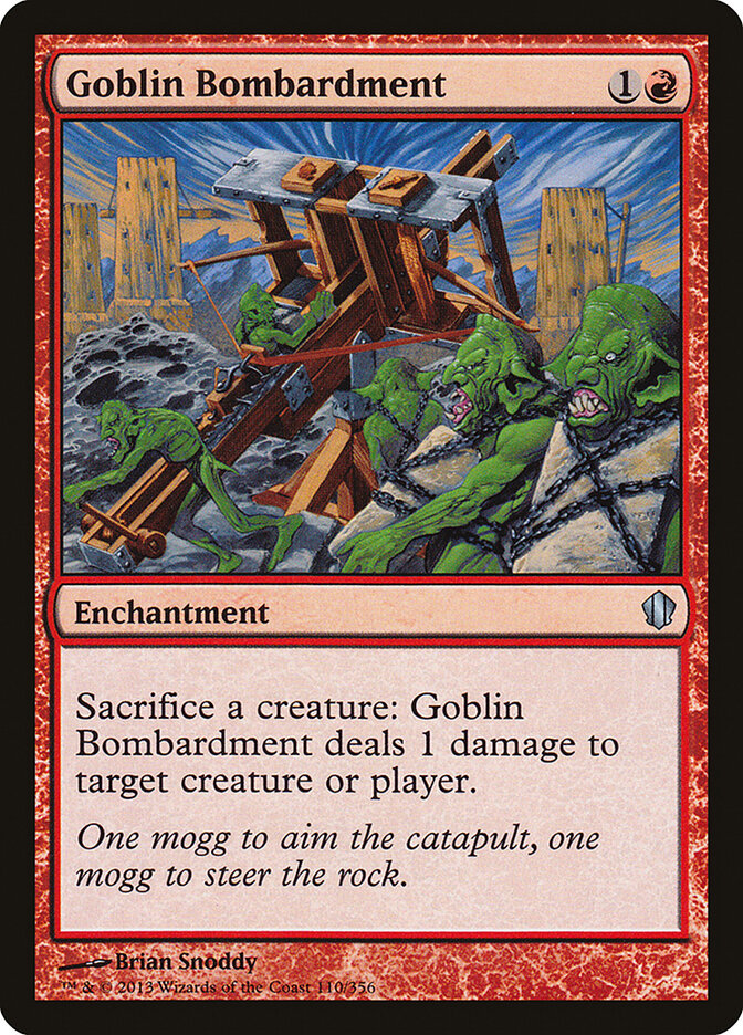 Goblin Bombardment card front
