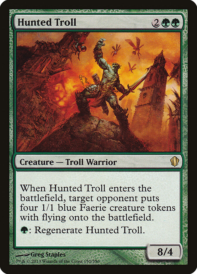 Hunted Troll card front