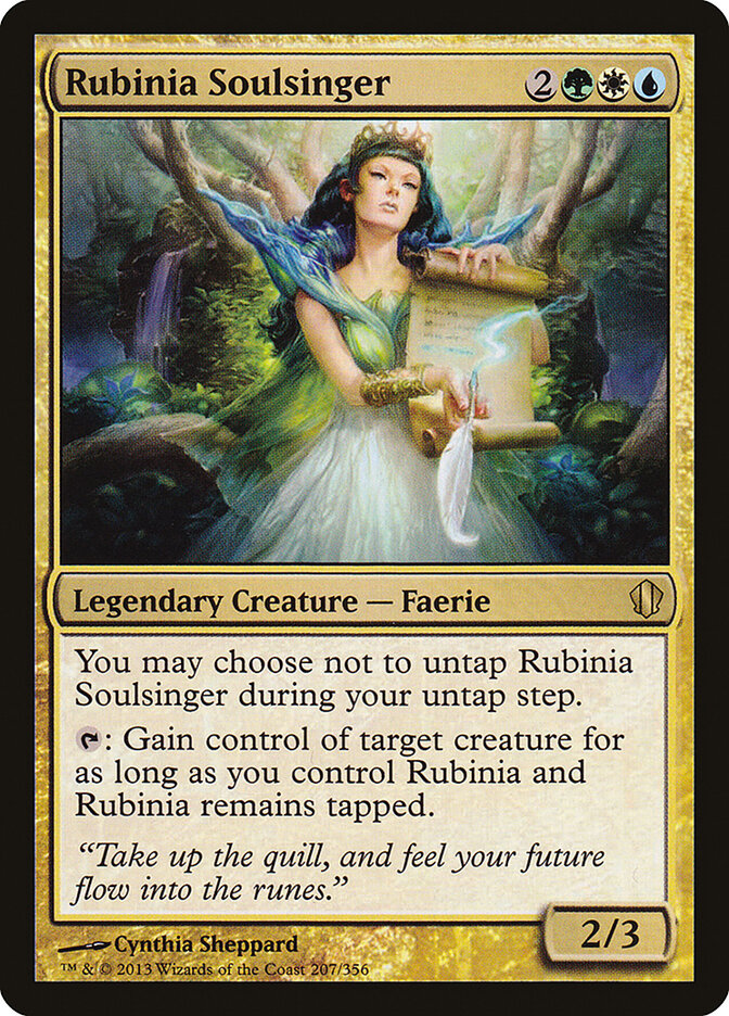 Rubinia Soulsinger card front