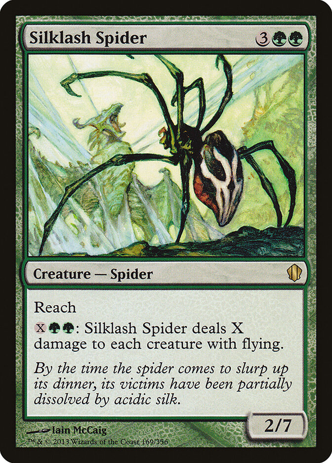 Silklash Spider card front