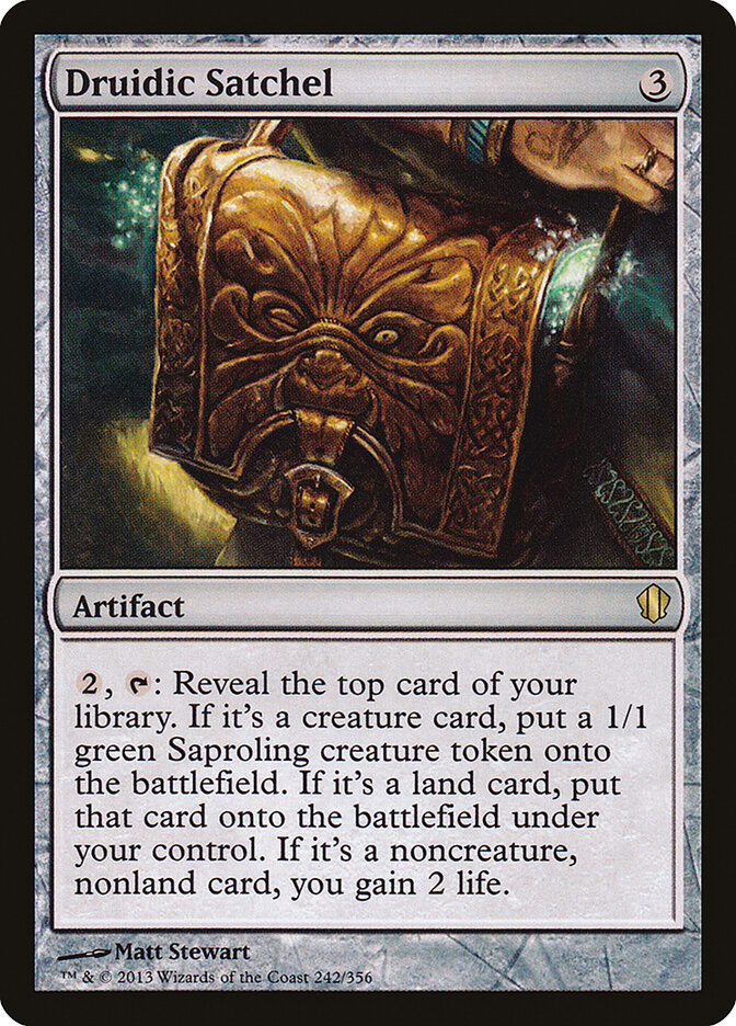 Druidic Satchel card front