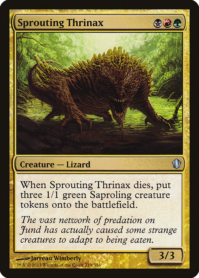 Sprouting Thrinax card front