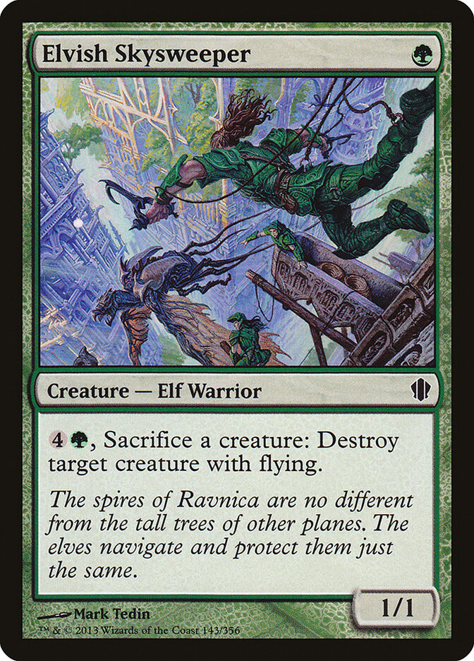 Elvish Skysweeper card front