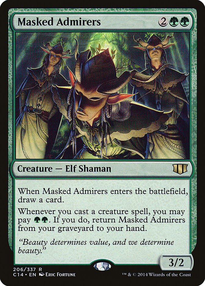 Masked Admirers card front
