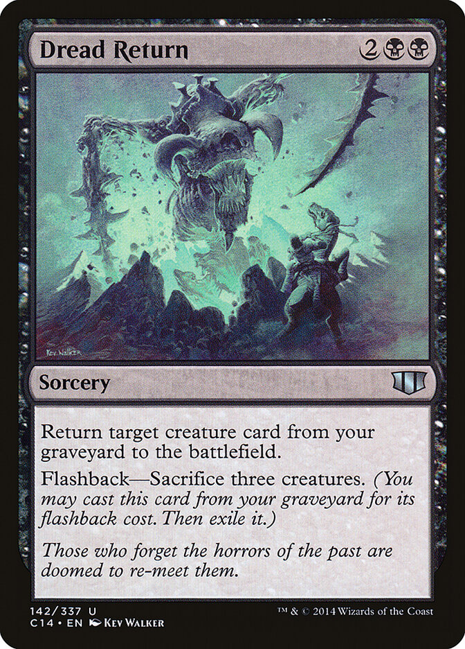 Dread Return card front