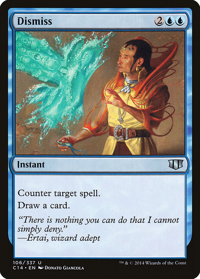 Dismiss card front