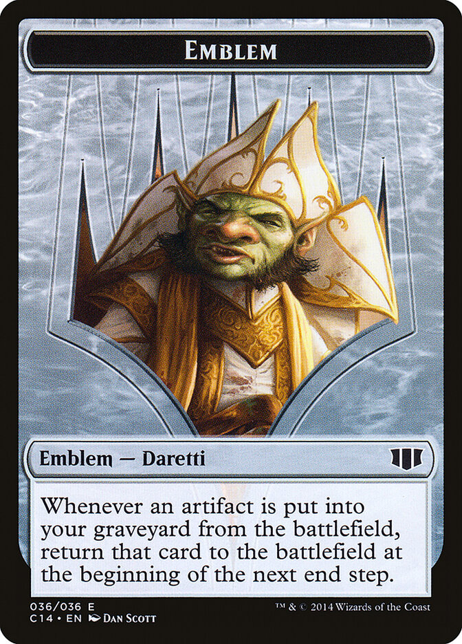 Daretti, Scrap Savant Emblem card front