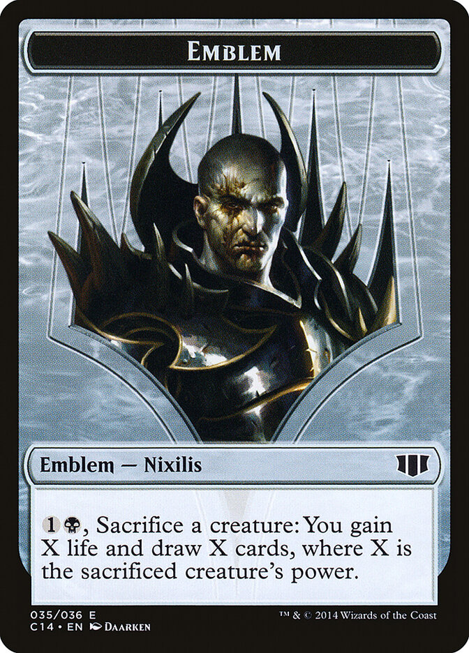 Ob Nixilis of the Black Oath Emblem card front