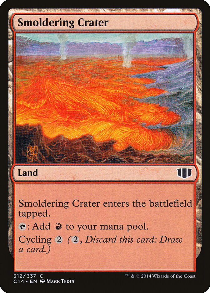 Smoldering Crater card front