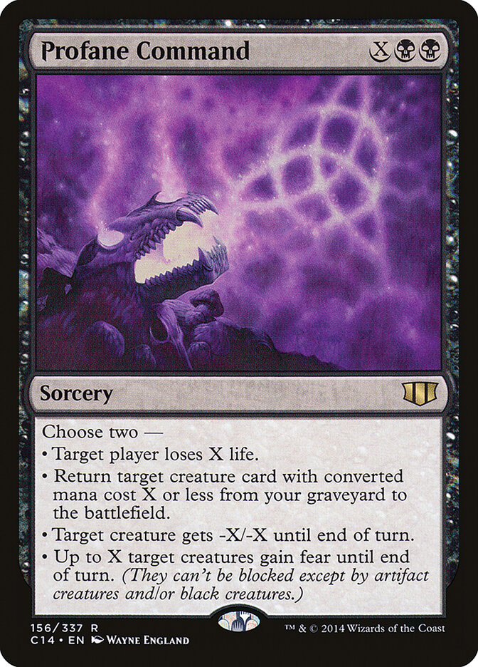 Profane Command card front