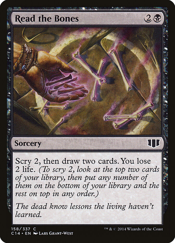 Read the Bones card front