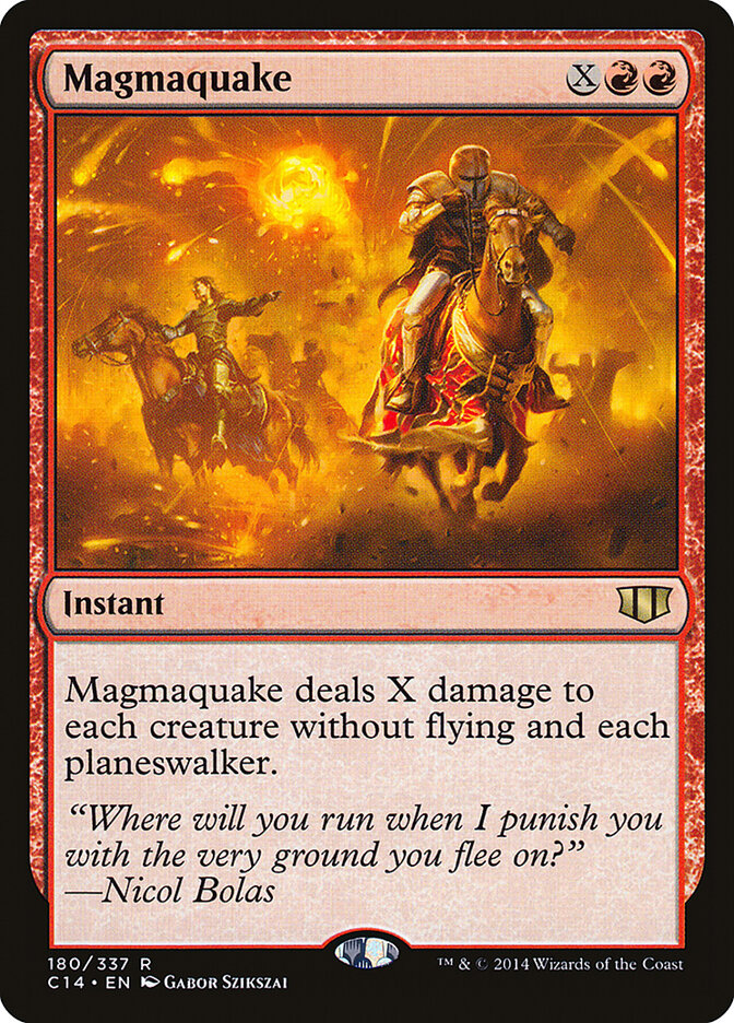 Magmaquake card front