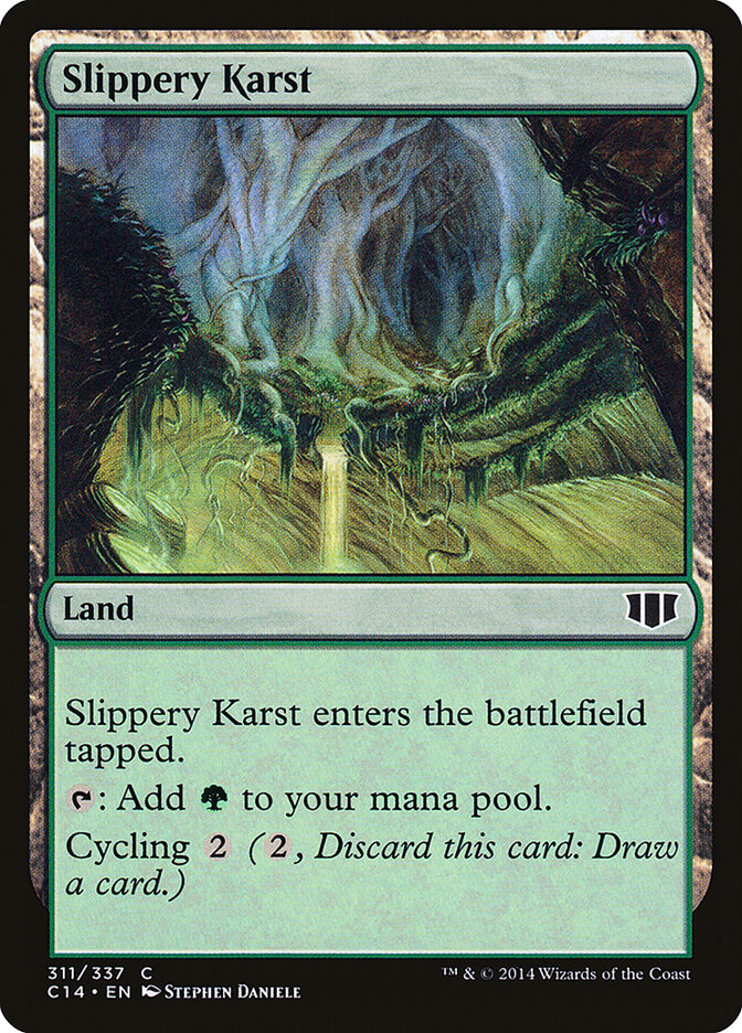 Slippery Karst card front