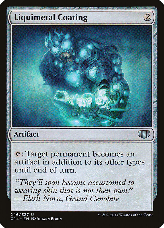 Liquimetal Coating card front