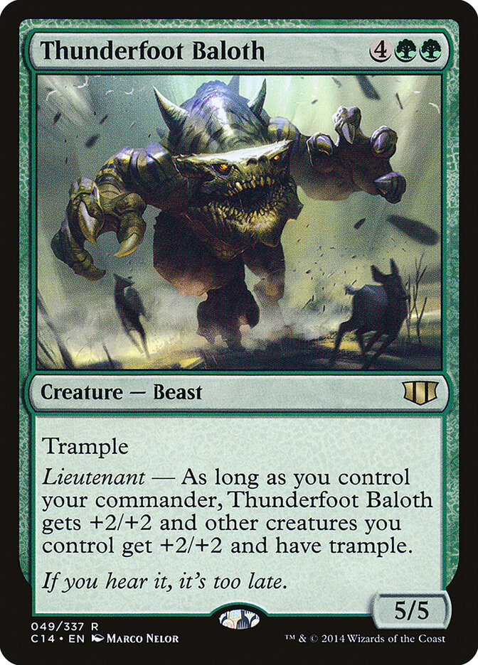 Thunderfoot Baloth card front
