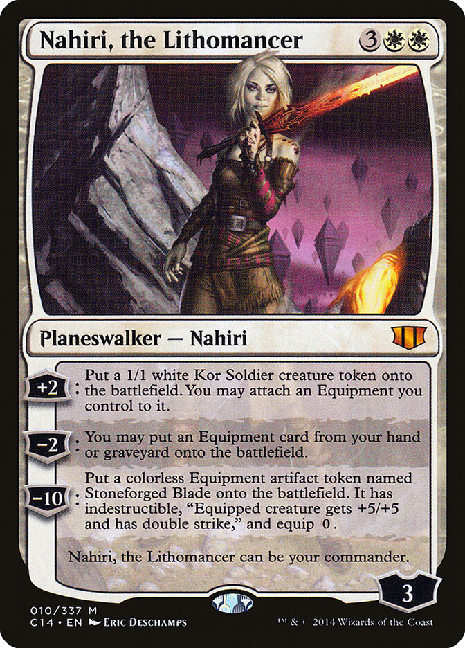 Nahiri, the Lithomancer card front
