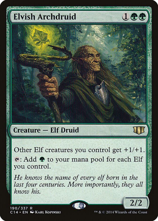 Elvish Archdruid card front