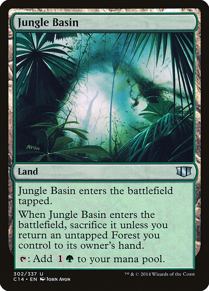 Jungle Basin card front