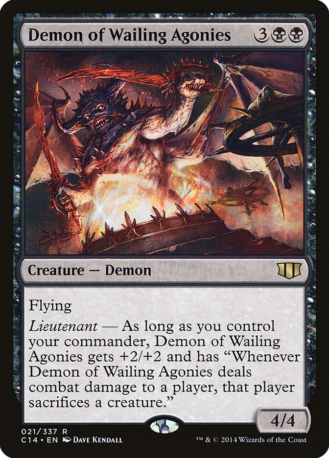 Demon of Wailing Agonies card front