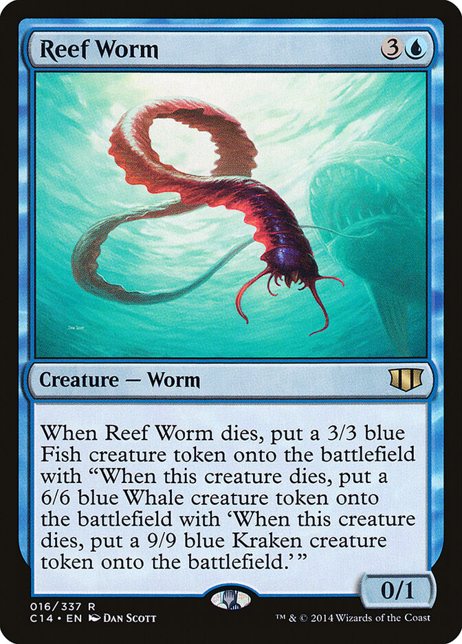 Reef Worm card front